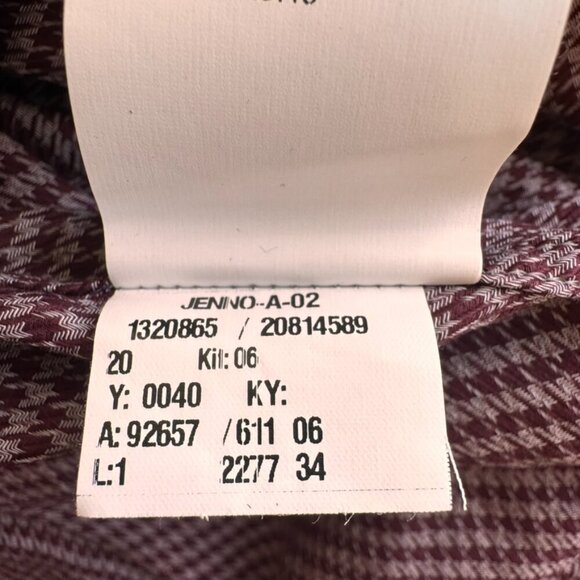 Hugo Boss Slim Fit Cotton Houndstooth Button-Up Shirt - Picture 7 of 8